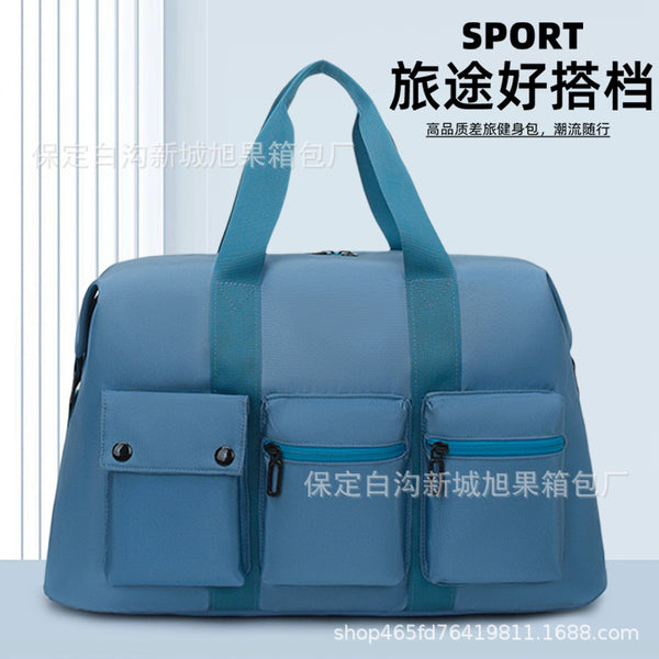 Cross-border new travel bag large-capacity fitness bag diagonal span duffel bag multi-functional boarding bag