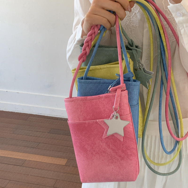 2026 spring/summer new arrival: minimalist & versatile crossbody bag - women's ins style star charm phone bag & coin purse