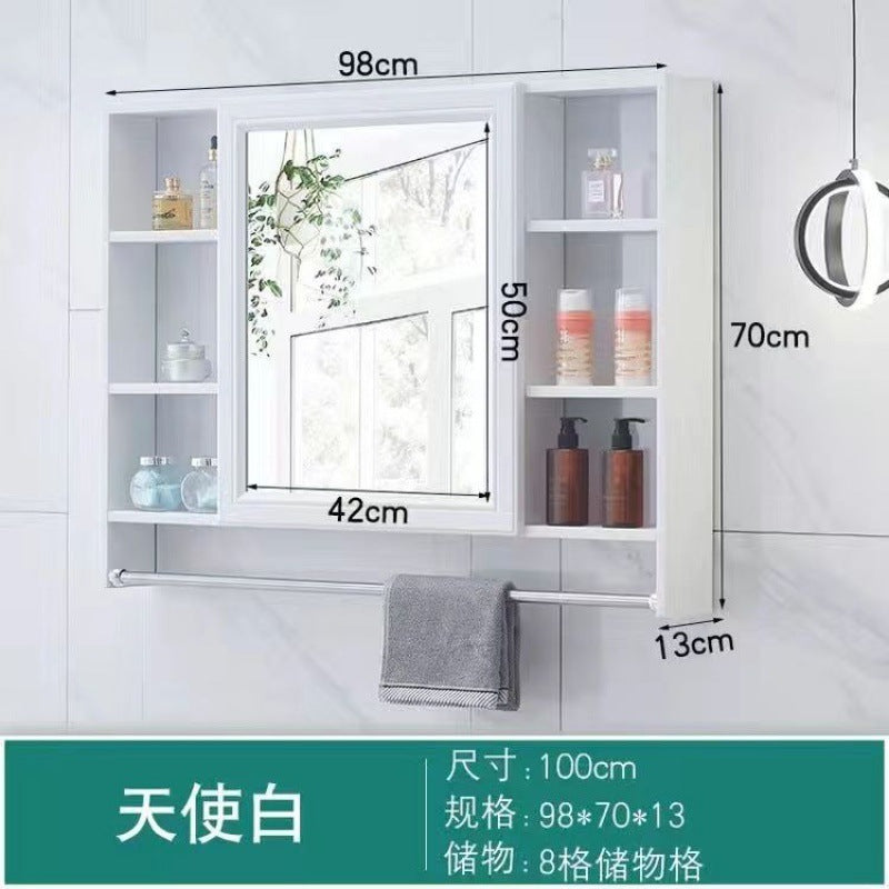Bathroom Mirror Bathroom Wall-mounted Shelf Mirror Cabinet Bathroom Mirror Cabinet Bathroom Dressing Mirror Wall Mirror Box