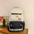 Backpack maillard color classy school bag junior high school student school bag casual travel couple student school bag