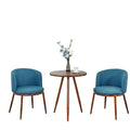 Nordic faux solid wood dining table and chair set - modern minimalist, small apartment friendly, creative casual round table with milk tea shop chairs