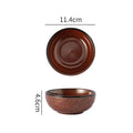 Japanese retro kiln-change exquisite afternoon tea solo serving stylish plating restaurant hotel high-value bowl, plate, and dish set
