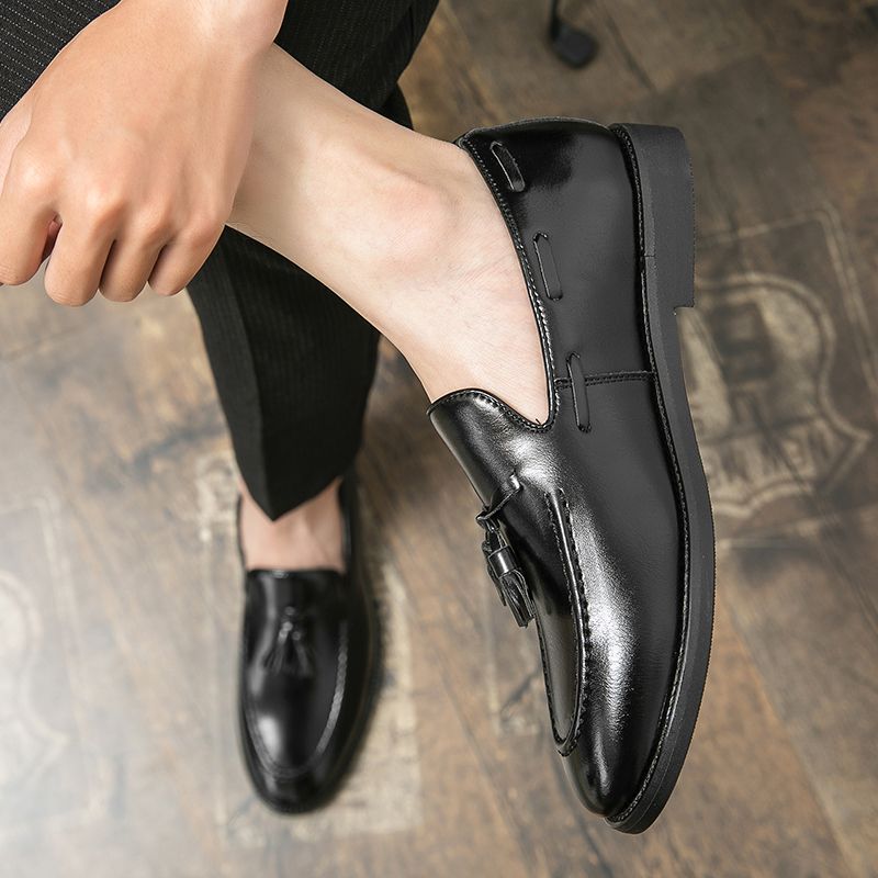 Springnew arrivalmenfashioncasual small leather shoes youth british style hairstylist groomsmen shoes k-styleeasiest for match men's shoes