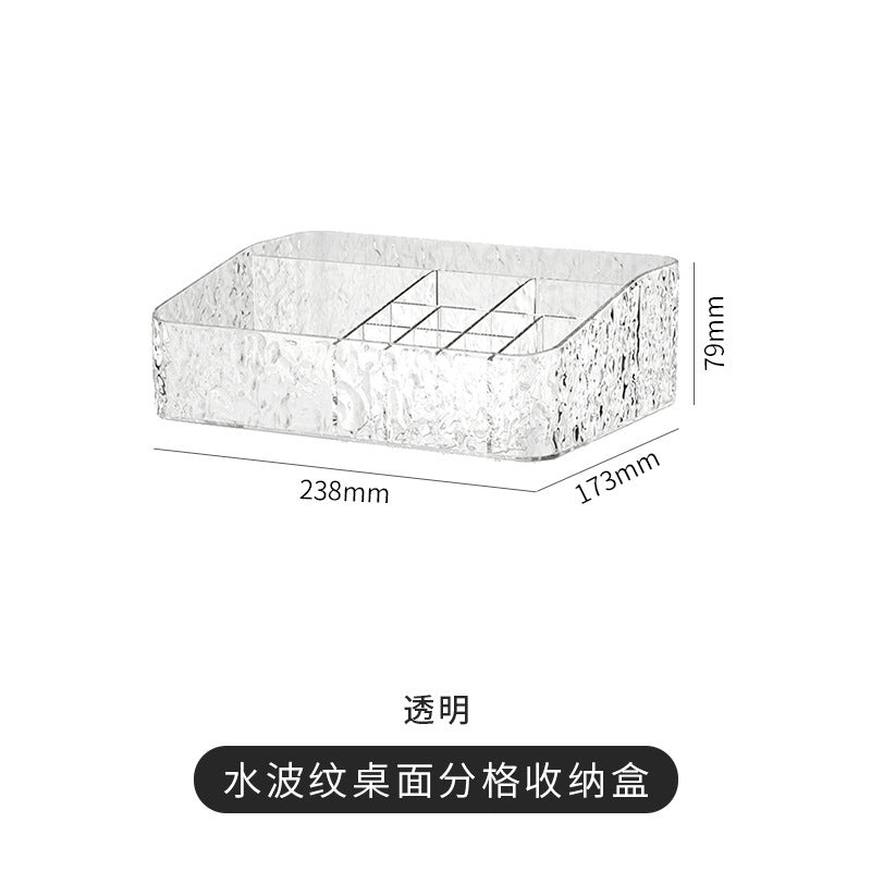 Cosmetic organizer - desktop dustproof premium vanity table makeup & lipstick acrylic drawer storage rack