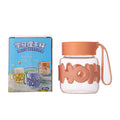 Letter internet celebrity fat cup glass ins style female high-looking easy to carry water cup mini small gift cup