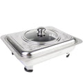 exclusive supply of stainless steel square dining stove with visual cover, detachable combination foot, grilled fish alcohol stove, customized wholesale