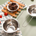 Export stainless steel chocolate melting pot wax melting pot water melting bowl heating small milk pot for home baking utensils