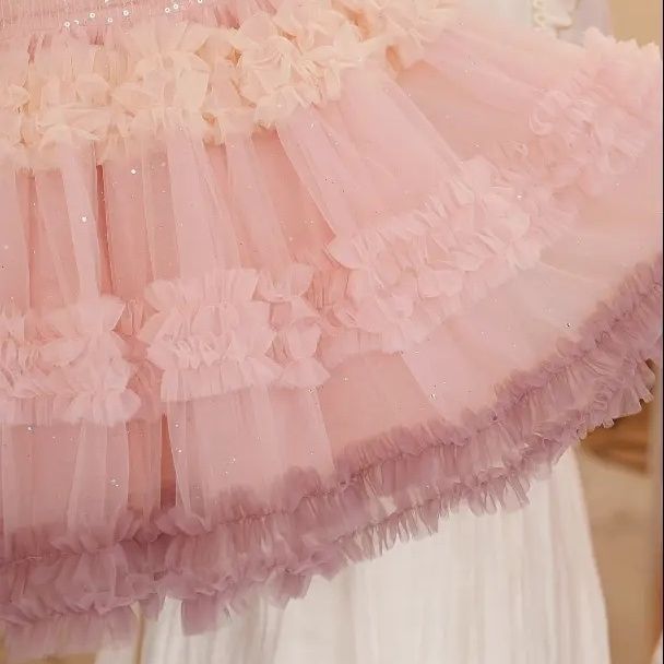 Girls' princess dress -  summer new arrival - super stylish dress for baby girls - children's formal gown - sequined hanfu style - trendy