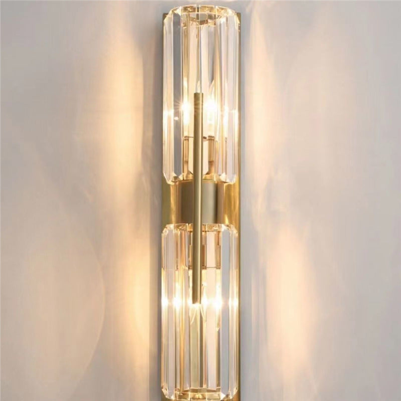 New arrivalaccessible luxury crystal wall lamp popular bedside living room background wall corridor aisle casualclassy wall lamp