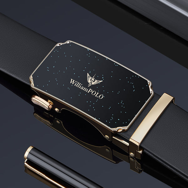 Emperor Paul Belt Men's Genuine Leather Automatic Buckle Pure Cowhide Belt Men's Casual Belt Men's Wholesale