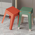 Plastic stool storage for homethickened living room dining stool adult strong non-slip square stool casual durable modern bench