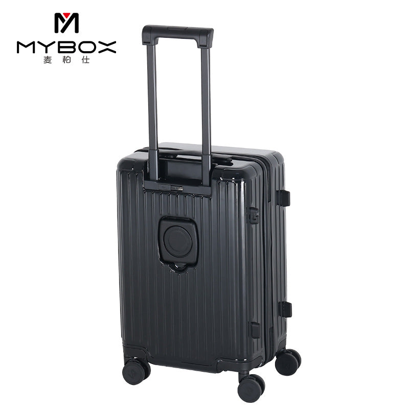 MYBOX spring school suitcase 24-inch lightweight trolley case for male and female students universal wheel suitcase Customs