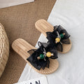 Women's sandals & slippers - 2021 summer new arrivals: fairycore style, bow accent, outdoor wear, vacation beach, flat one-strap slides