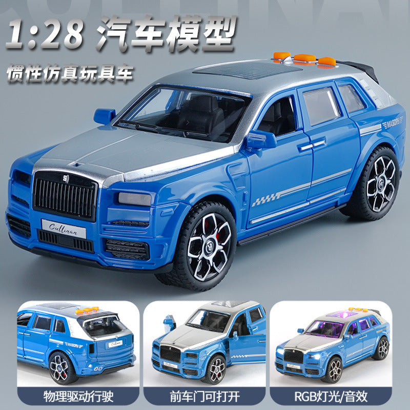 inertial simulation sound and light car model can open the door light music inertial simulation toy car factory direct sales