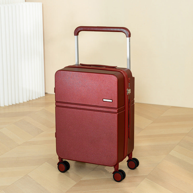 2025 new high-value suitcase wide trolley case mother and child case suitcase set wedding password box 20 inches