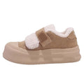 Winter cotton shoes for women fleece-linedthickened bread shoes for women 2026new arrivalpopularvelcroheattech shoes thick sole sneakers
