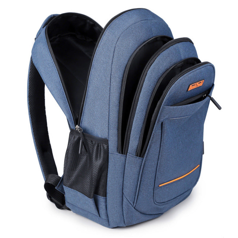 Cross-border backpack men's business computer backpack Oxford cloth commuting large capacity leisure student backpack customization