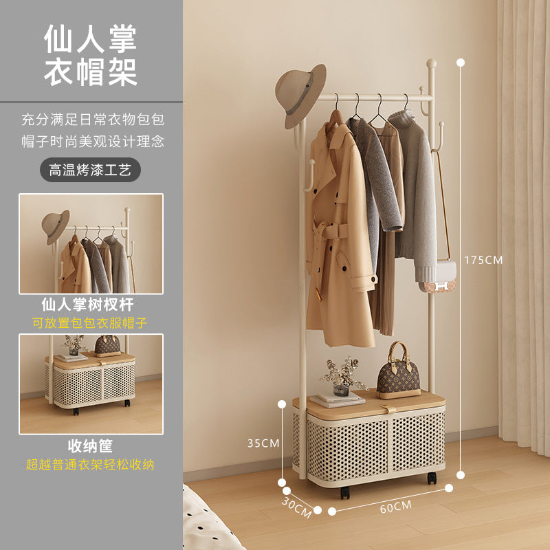 Clothes drying rack floor-standing indoor high-grade clothes hanger fall and winter quilt balcony for home clothes drying rack telescopic pole