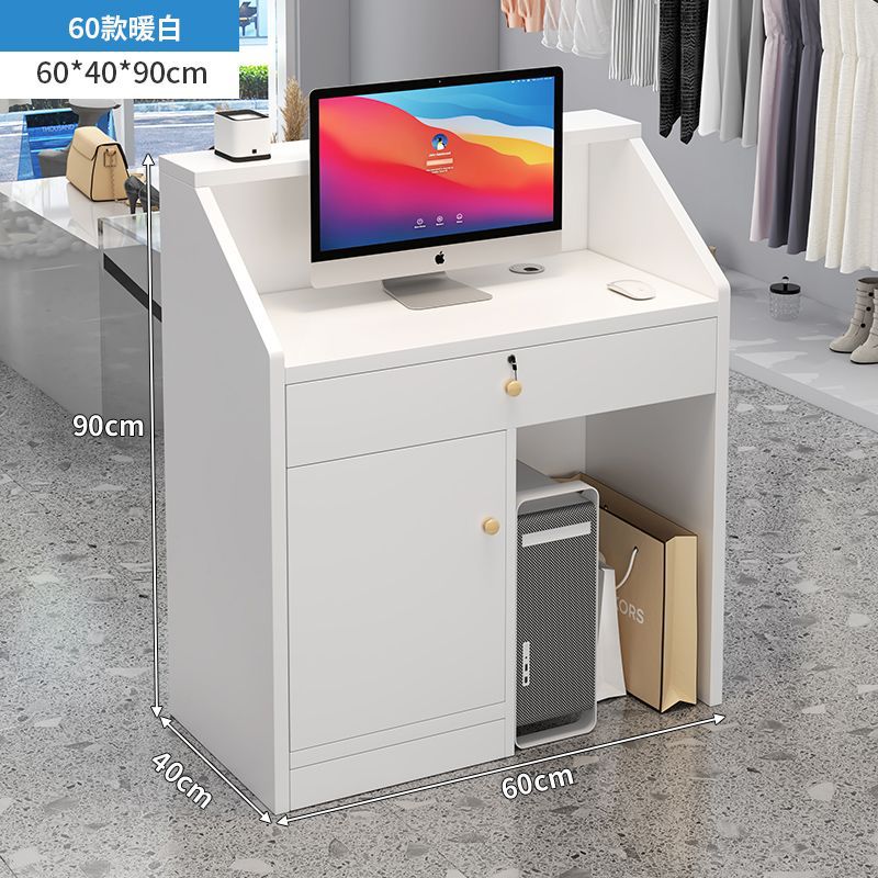 Minimalist modern bar counter/reception desk - small counter for beauty salons, clothing stores, and reception areas