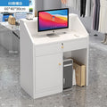 Minimalist modern bar counter/reception desk - small counter for beauty salons, clothing stores, and reception areas