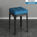 Stackable dining table and stool, modern casual bar back chair, for home scandinavian plastic dining chair, soft bag makeup stool