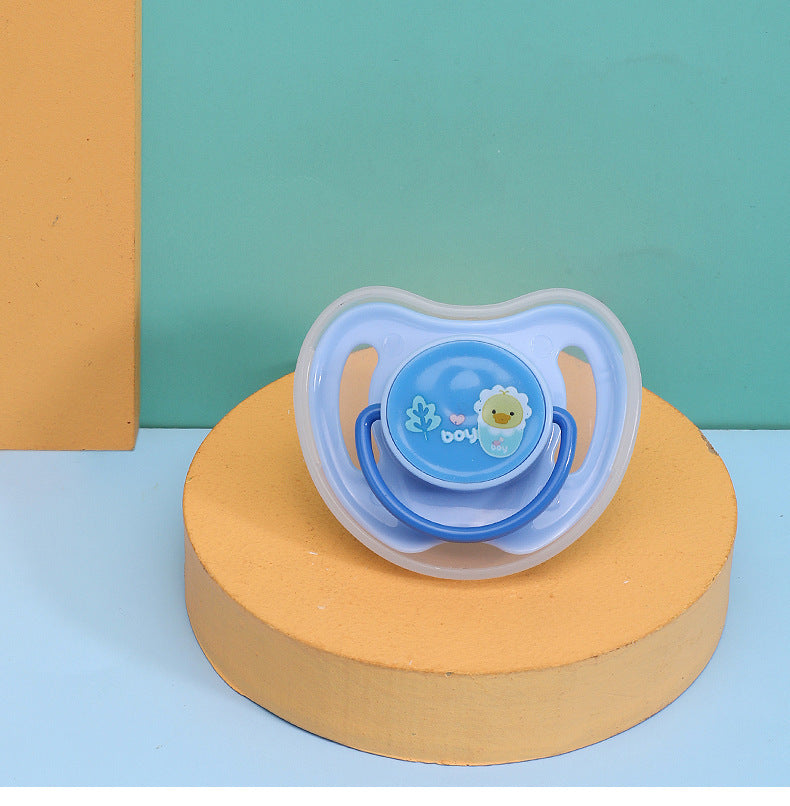 English card pack, baby print pacifier cartoon silicone sleeping pacifier, newborn baby comfort pacifier