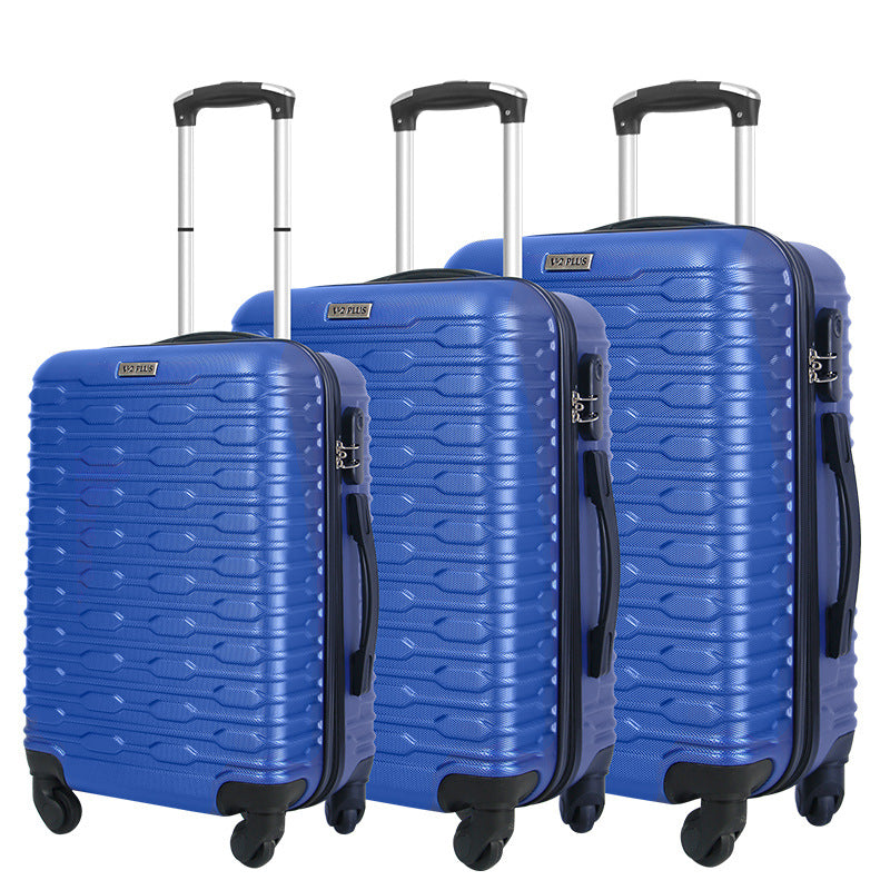 Cross-border special supply of ABS set trolley case, gift travel password box, waterproof and strong universal wheel boarding case factory