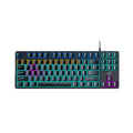 Power e-clan k200 true mechanical keyboard, wired gaming 87-key, esports, business, office, mixed-backlit gaming keyboard, usb