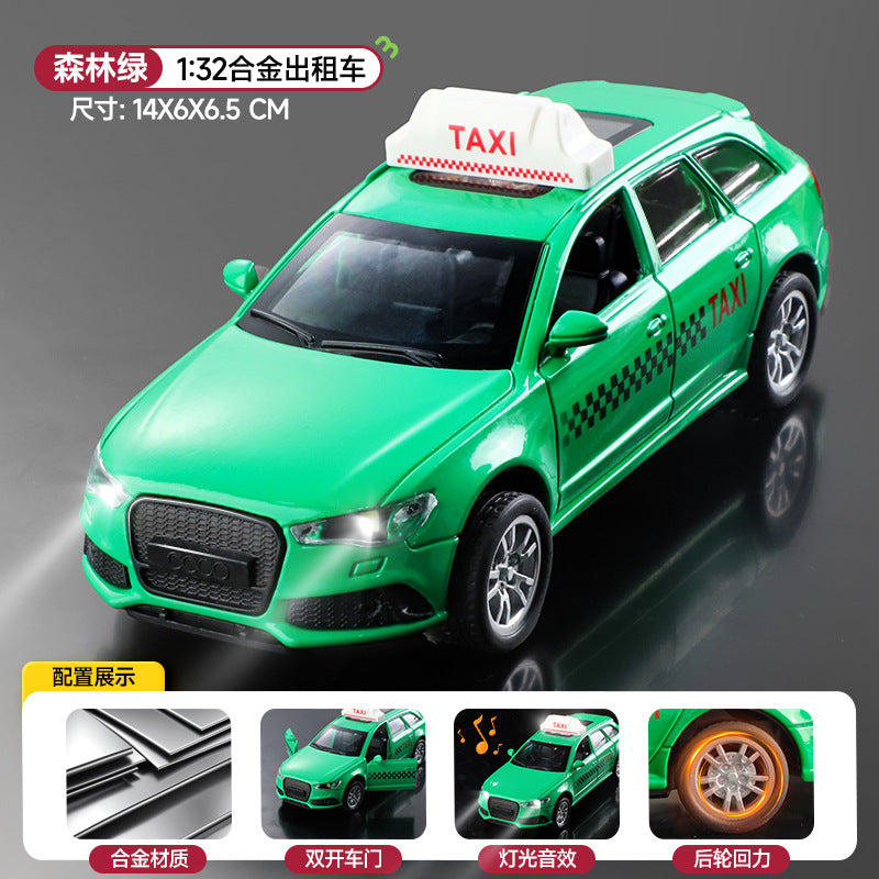 Large alloy taxi kids car thunderbird taximeter taxi model artificial sedan male 1-6 toy car