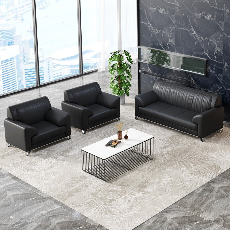 Furniture office sofa coffee table combination reception room business leather office sofa casual