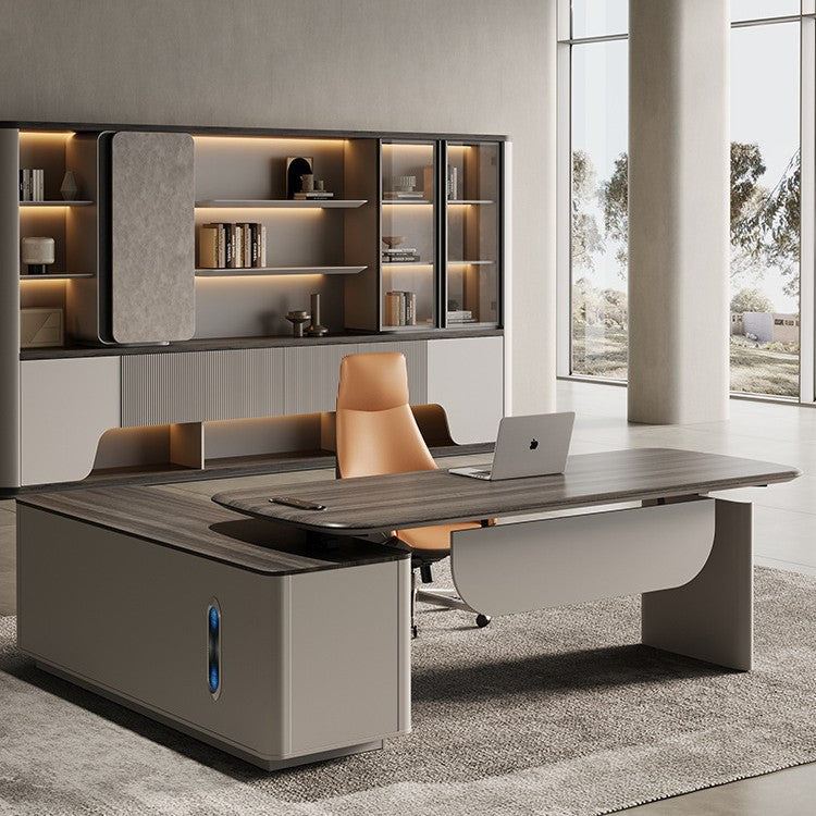 Saint li electric adjustable desk - executive office table, smart dual motor, minimalist modern, light luxury, high-end office electric desk