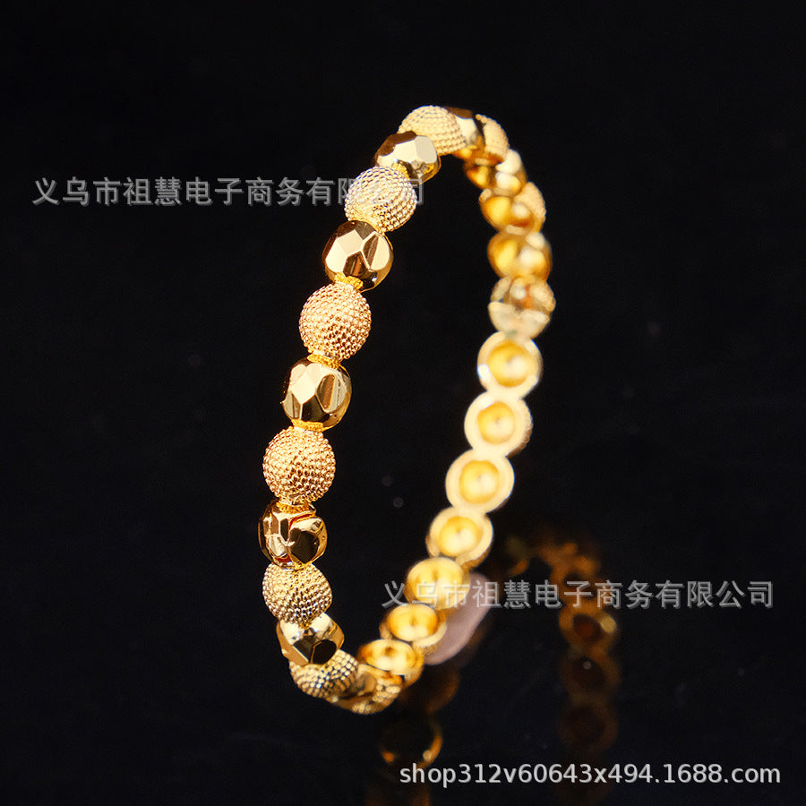 middle eastern luxury women's designer gold-plated bangle, fashion bracelet, wedding gold, turkish jewelry