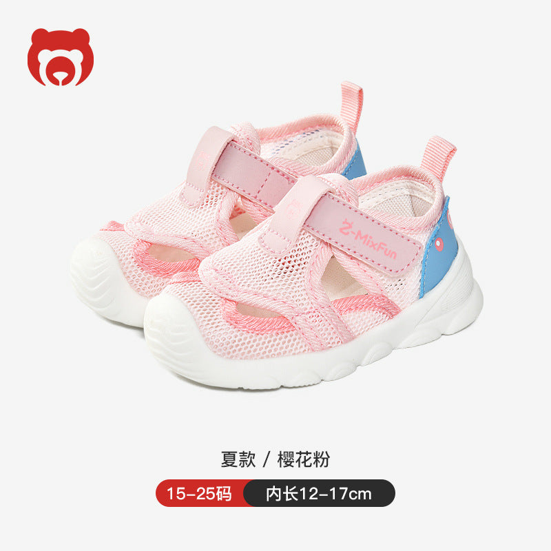 New arrival baby toddler shoes sandals summer mesh shoes baby shoes soft bottom 1-2-4 years old boys and girls functional non-slip soft