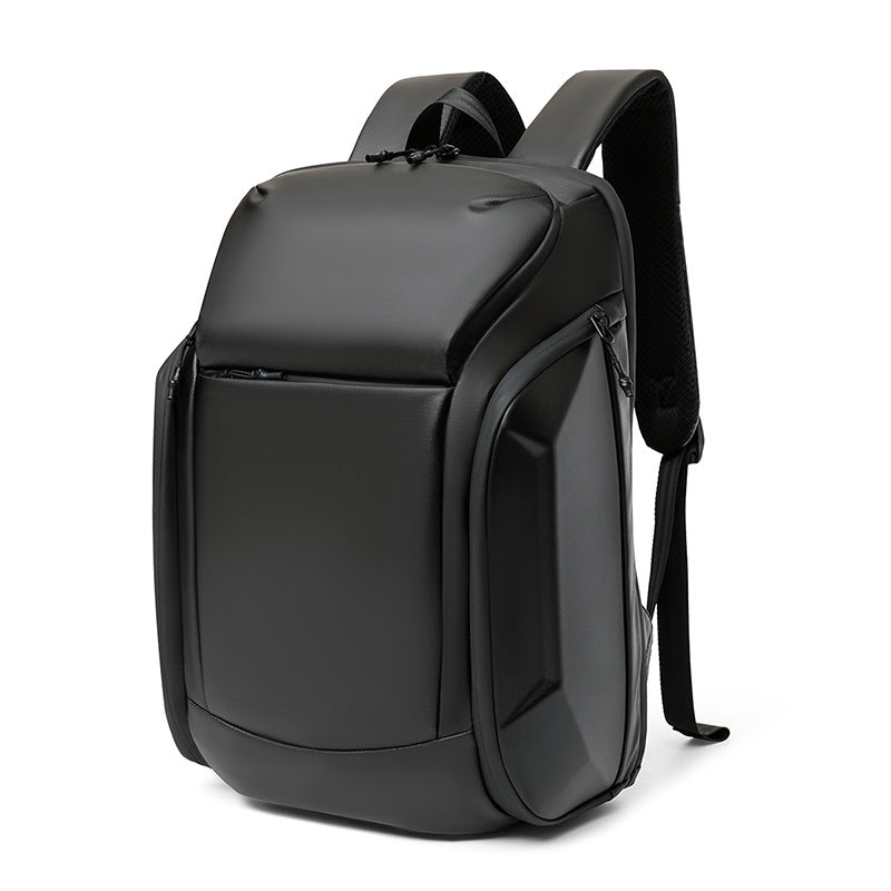 New large-capacity high-end men's backpack, locomotive wind EVA pressure case, computer bag, three-dimensional stylish backpack.