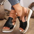 Exportplus sizesummernew arrival women's sandals wedge hemp rope bottom fish mouth sandals  hot women's sandals wholesale