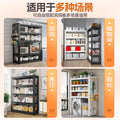 Household shelving unit, multi-tier floor storage rack for warehouse, balcony, storage room, utility room, commercial supermarket, steel storage rack