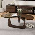 Internet celebrity designer yaguchi yu glass coffee table living room accessible luxury small apartment for home creative classy sofa side table