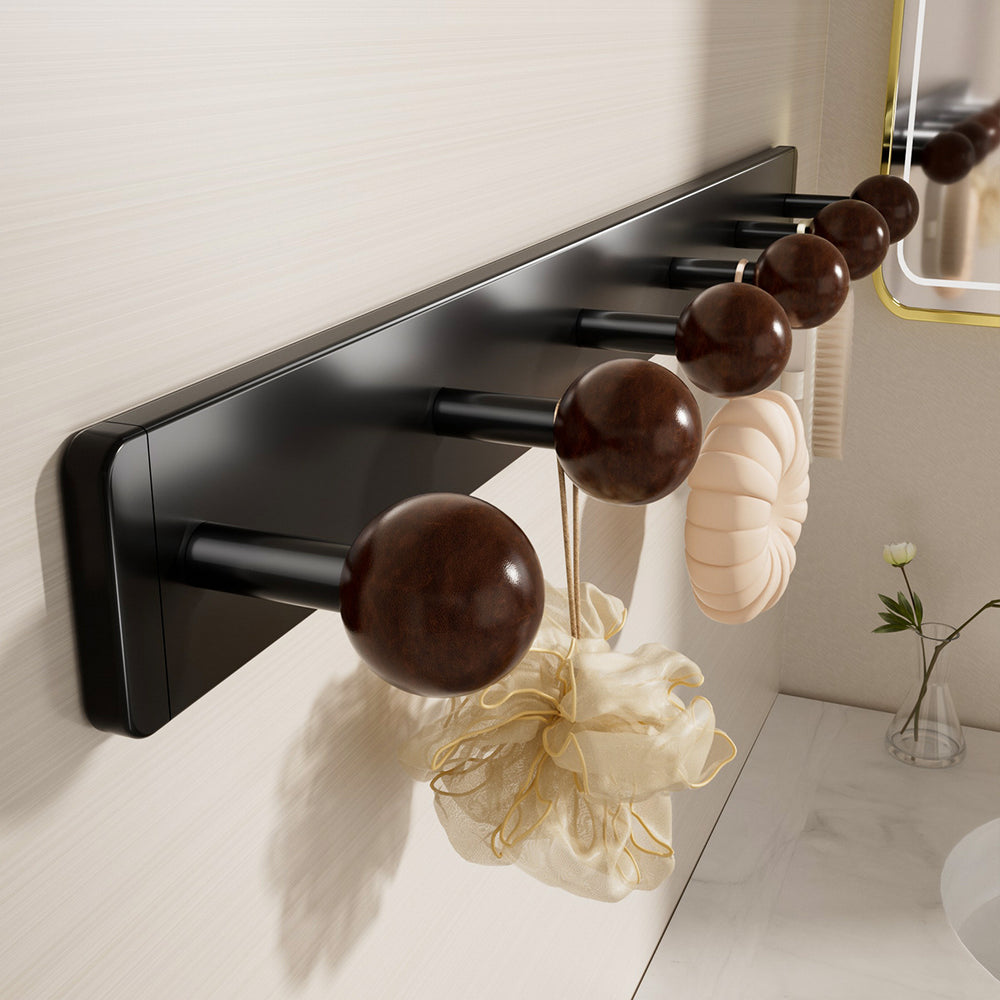 Bathroom patch punch-free round head hook strong load-bearing bathroom bathroom kitchen wall hanging punch-free clothes hanger