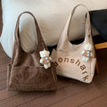 Fall and wintereasiest for match canvas bag women's new bag niche styletrendyletter shoulder bag casualartsy atmosphere handbag