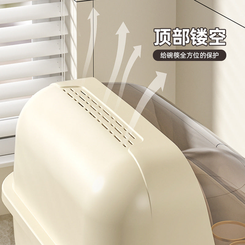 Drain cupboard kitchen bowl tableware box for home storage box with lid bowl rack dishes dishes rack dormitory