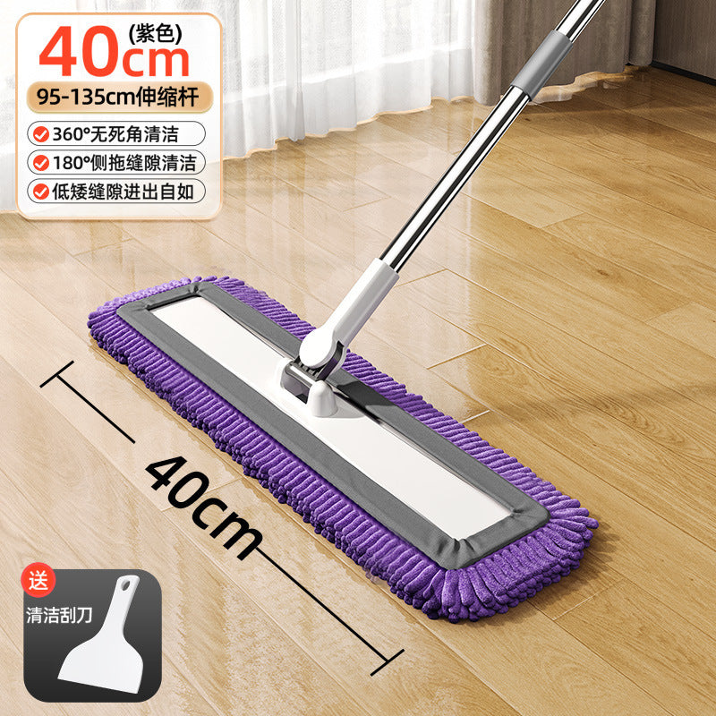 For homethickened chenille flat mop new arrival large panel one mop net hand wash free cleaning lazy handy gadget