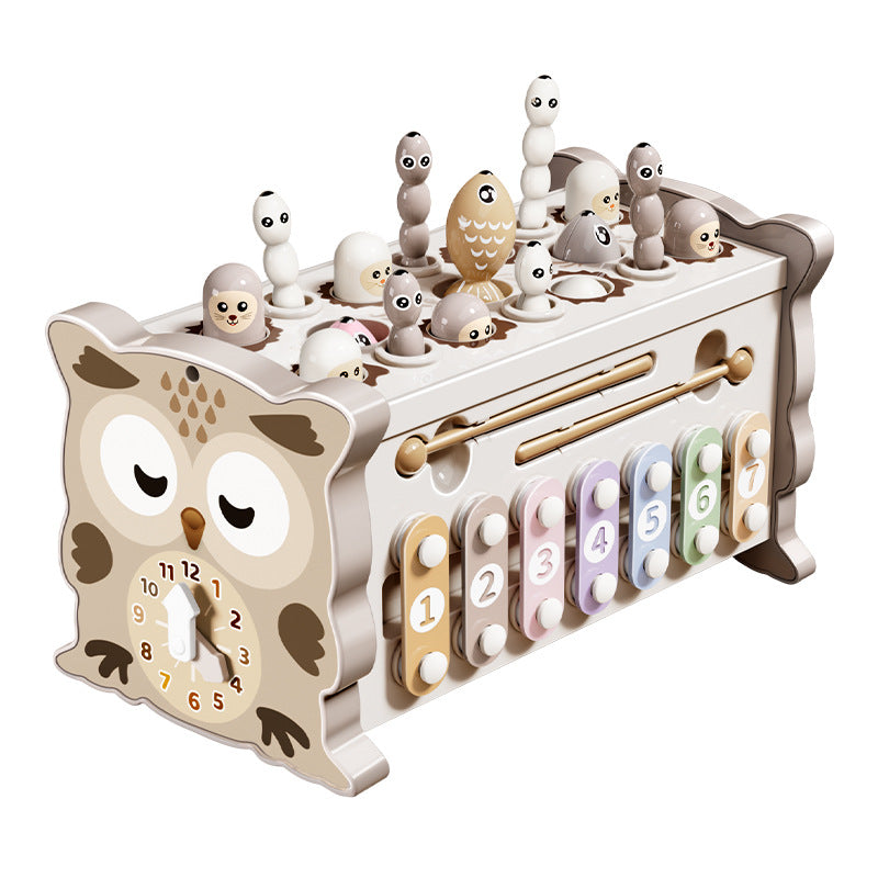 Infant and toddler hexahedral educational piano whack-a-mole treasure box early education toys kids baby first birthday gift
