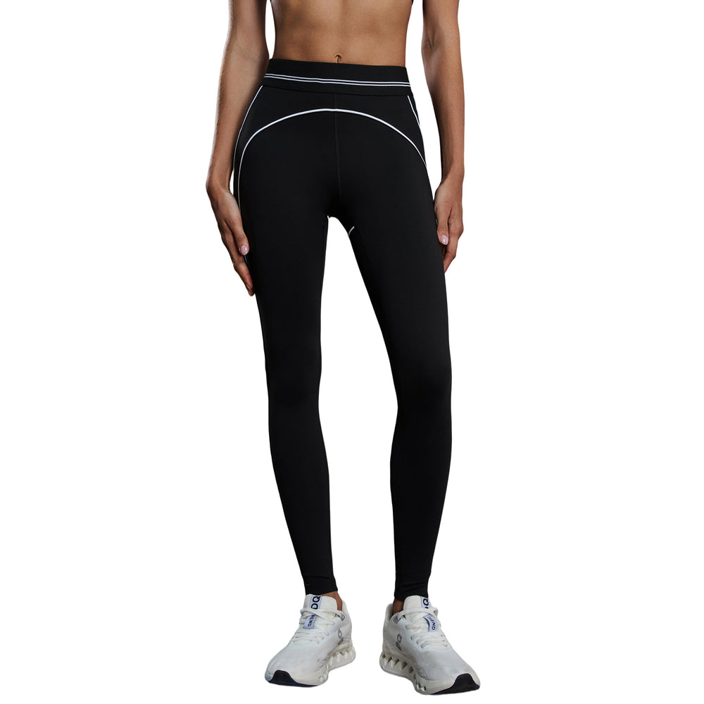 Fashioncontrast color yoga nine-point pants elastic tight running sports fitness pants tummy control butt lift yoga pants d25129