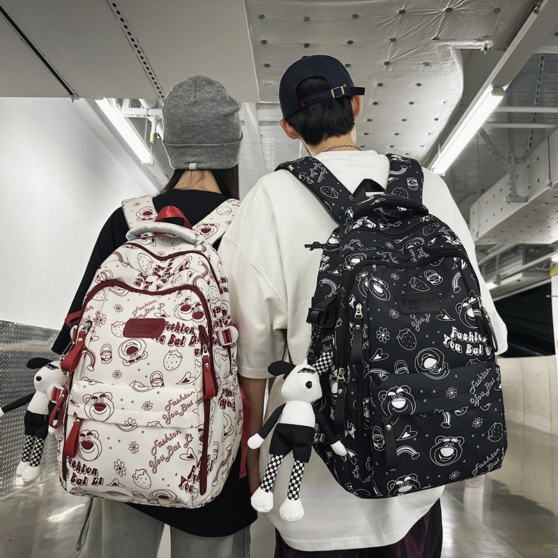 School bag for primary school students in grades 3-9, large-capacity and lightweight backpack 2024 new high-value backpack for junior and high school students