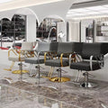 Barber shop chair hair salon special rotatable adjustable haircut chair hairdressing chair popular trendy store high-end perm and dyeing seat