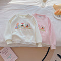 Pre-order: girls' autumn new cartoon sweet style sweatshirt, sizes 110-160, fashionable printed long-sleeve t-shirt for mid-to-large children