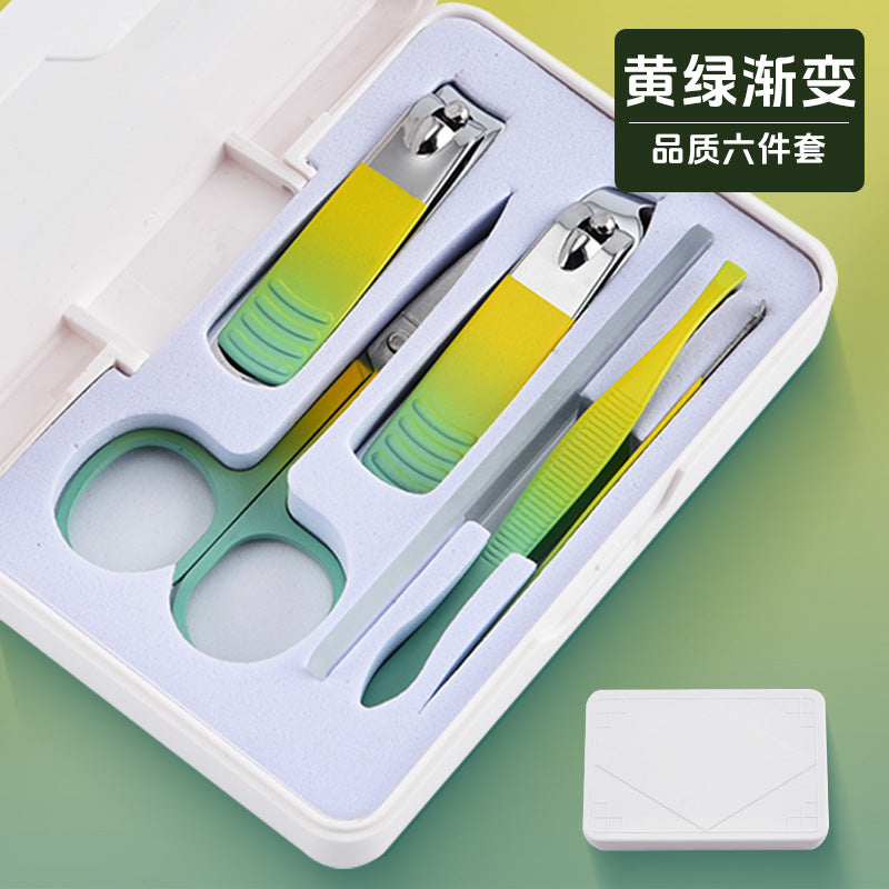 German stainless steel angled edge nail clipper set - wholesale available, starting from one piece. complete manicure and pedicure tool kit with storage box