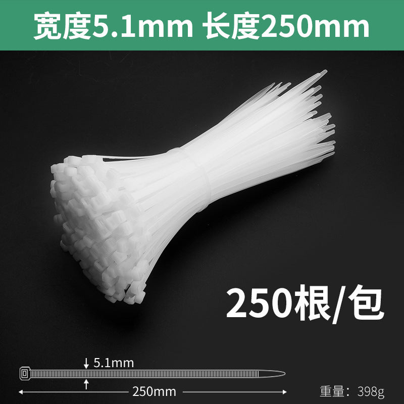 Nylon cable ties, plastic buckle, strong anti-theft buckle, wire tie, self-tightening, self-locking black strap