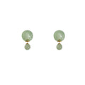 925 silver needle jelly color pearl bubble earrings for women, two-wear fresh contrast color earrings, korean style sweet earrings