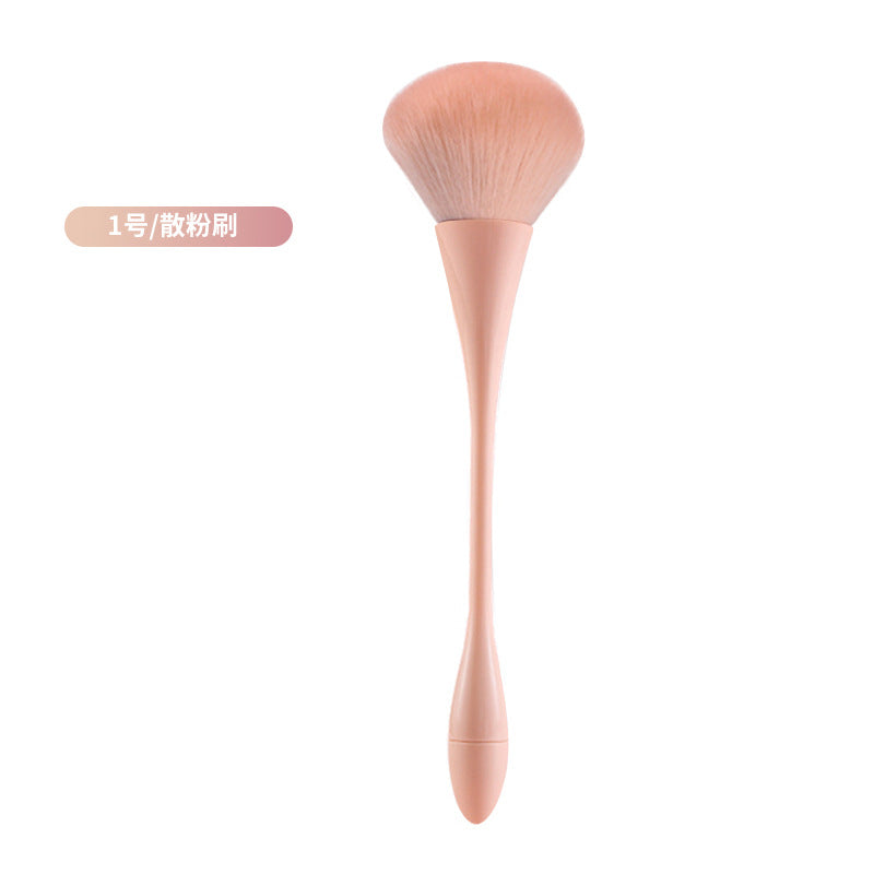 Large small waist makeup brush fluffy bristles single dust brush long pole loose powder brush setting blush brush makeup brush